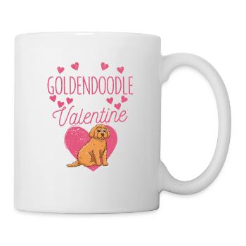 Mon Goldendoodle est mon animal de compagnie de la Saint-Valentin - Mug blanc - blanc - Droite