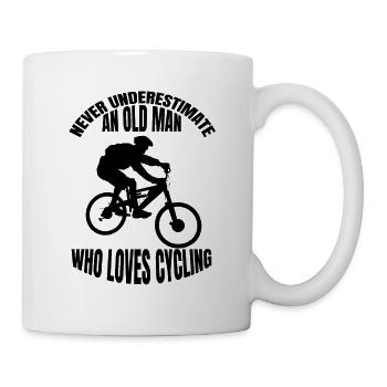 Cyclisme VTT Cyclotourisme à vélo - Mug blanc - blanc - Droite