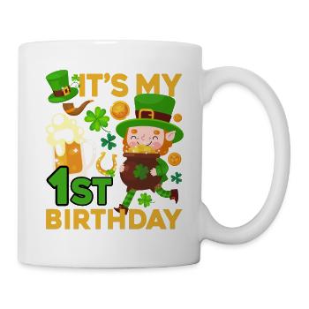 Es Ist Mein 1. Geburtstag Kind Urlaub St. - Tasse - Weiß - Rechts
