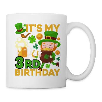 Es Ist Mein 3. Geburtstag Kinderferien St. - Tasse - Weiß - Rechts