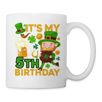 Es Ist Mein 5. Geburtstag Kinderferien St. - Tasse - Weiß - Rechts