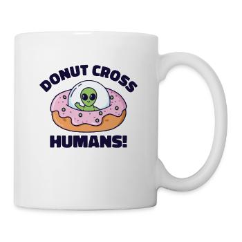 Alien Donut UFO Cute Alien Head - Mug - white - Right
