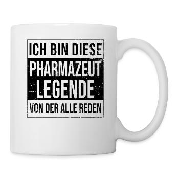 Laborant Geburtstag geboren Legende Pharmazeut - Tasse - Weiß - Rechts
