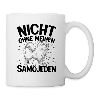 Nicht ohne meinen Samojede Samojedenspitz - Tasse - Weiß - Rechts
