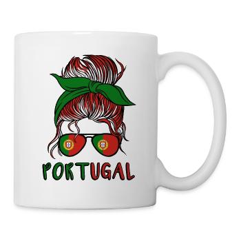 Portugal Girl 2022 football Cadeau Drapeau portugais - Mug blanc - blanc - Droite
