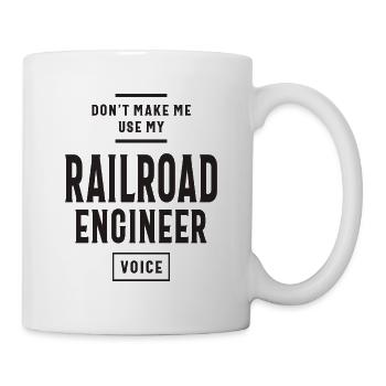Railroad Engineer Job Occupation - Mug - white - Right