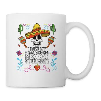 I Love My Smart And Hot Mexican Soulmate Mexico - Mug - white - Right