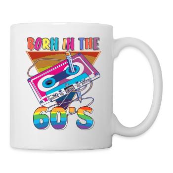 CASSETTE BORN IN THE 60S - Mug - white - Right