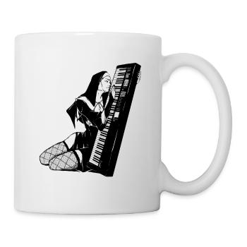 Synth Techno Music Funny Synthesizer - Mug - white - Right