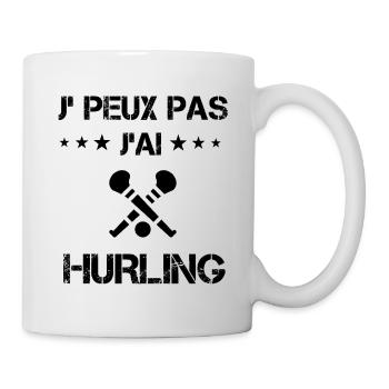 Je peux pas j'ai hurling cadeau humour - Mug blanc - blanc - Droite