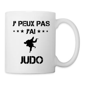 Je peux pas j'ai judo judoka cadeau humour - Mug blanc - blanc - Droite