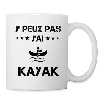 Je peux pas j'ai kayak cadeau humour - Mug blanc - blanc - Droite