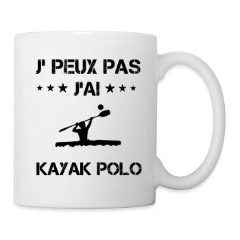 Je peux pas j'ai kayak polo cadeau humour - Mug blanc - blanc - Droite