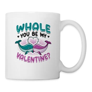 Whale You Be My Valentine Matching Couple - Mug - white - Right