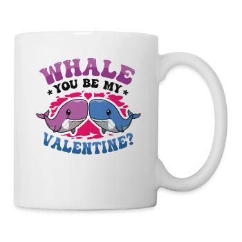 Whale You Be My Valentine Matching Couple - Mug - white - Right