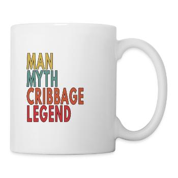 Cribbage Gift Man Myth Cribbage Legend - Mug - white - Right