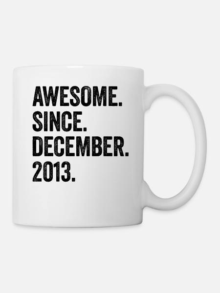Awesome Since December 2013 9. Geburtstag - Tasse - Weiß