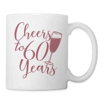 60e anniversaire Femmes pour ses acclamations à 60 ans - Mug blanc - blanc - Droite