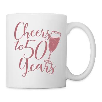 50e anniversaire Femmes pour ses acclamations à 50 ans - Mug blanc - blanc - Droite