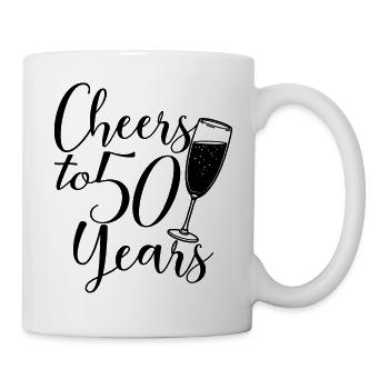 50e anniversaire Femmes pour ses acclamations à 50 ans - Mug blanc - blanc - Droite