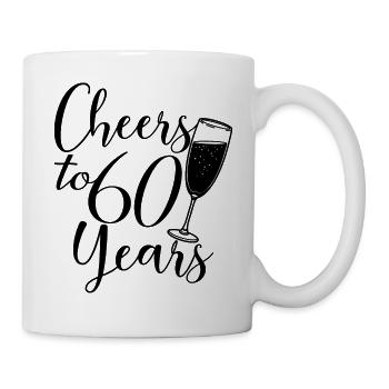 60e anniversaire Femmes pour ses acclamations à 60 ans - Mug blanc - blanc - Droite
