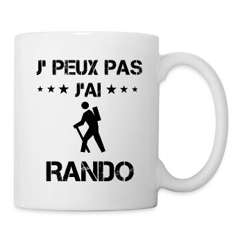 Je peux pas j'ai randonnée cadeau humour - Mug blanc - blanc - Droite