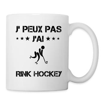 Je peux pas j'ai rink hockey cadeau humour - Mug blanc - blanc - Droite