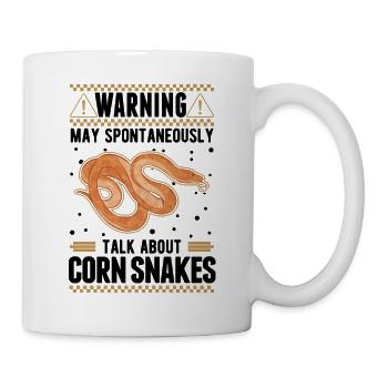 Avertissement Corn Snake Gift Corn Snake - Mug blanc - blanc - Droite