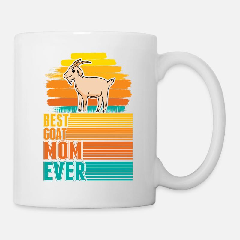 Meilleure maman de chèvre jamais Goats Mama Goat - Mug blanc - blanc