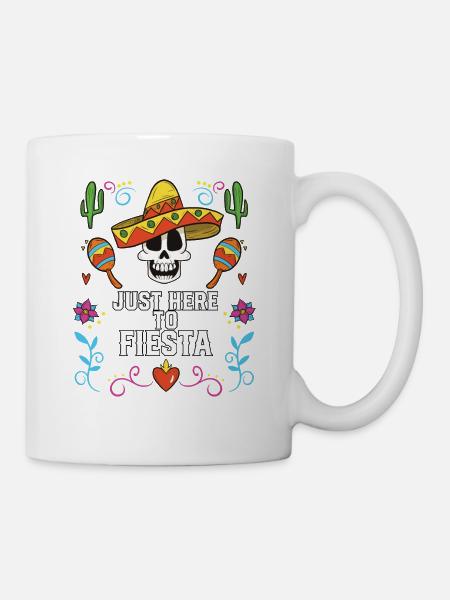 Juste ici à Fiesta Cinco de Mayo Fierté mexicaine - Mug blanc - blanc