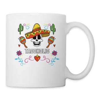 Tacoholic Taco Eater Mexican Food Foodie Mexico - Tasse - Weiß - Rechts