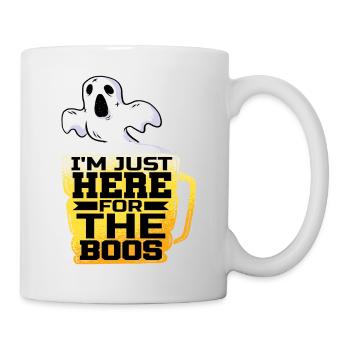 Je suis juste là pour les huées - Mug blanc - blanc - Droite