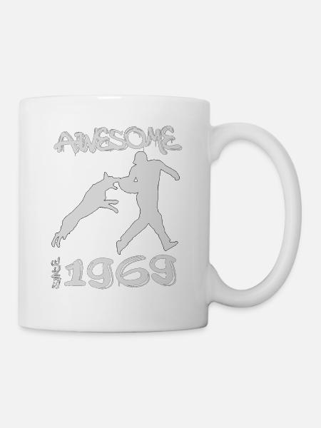 Awesome since 1969. Agility, Hundetraining - Tasse - Weiß