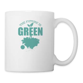 The Future is Green Nature Planet Earth - Mug - white - Right
