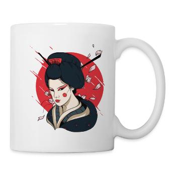 Nippon Sun Sakura Tokyo Japan Japanese Geisha - Mug - white - Right