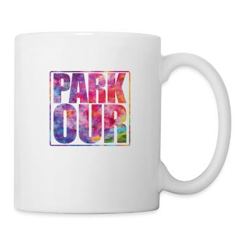 Parkour PARK OUR Jump Sport Fitness - Mug - white - Right