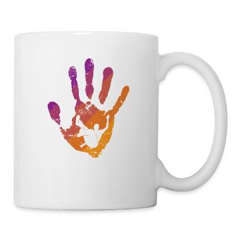 Empreinte de main Parkour Training Sport Fitness - Mug blanc - blanc - Droite