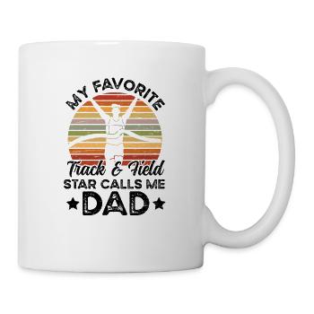 Laufen Leichtathletik Nennt Mich Dad Runner - Tasse - Weiß - Rechts