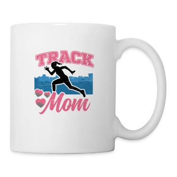 Läufer Running Girl Leichtathletik-track Mom - Tasse - Weiß - Rechts