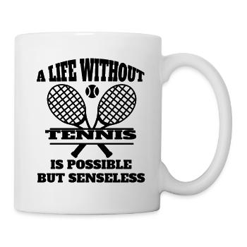 Tennisverein Tennis Tennisschläger Tennisspieler - Tasse - Weiß - Rechts