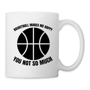 Basketball Verein Basketballliebhaber Basketballer - Tasse - Weiß - Rechts