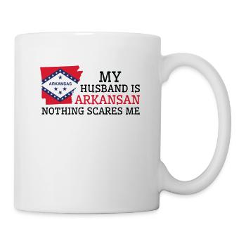 Nichts macht mir Angst Arkansan Husband Arkansas - Tasse - Weiß - Rechts