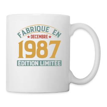 Fabriqué En Décembre 1987 Édition Limitée - Mug blanc - blanc - Droite
