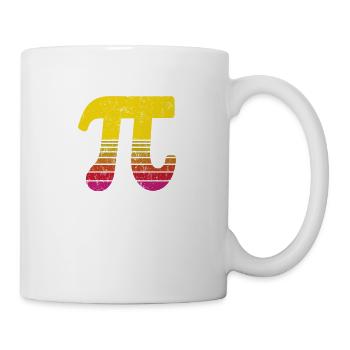Funny Vintage Pi Day Nerd Geek Pie 3.14 - Mug - white - Right