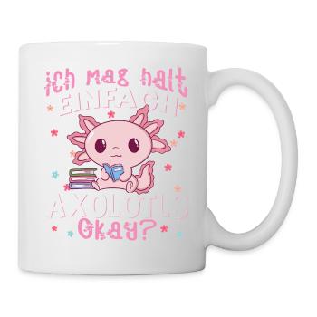 Axolotl - Tasse - Weiß - Rechts