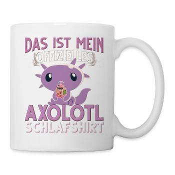 Axolotl - Tasse - Weiß - Rechts