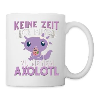 Axolotl - Tasse - Weiß - Rechts
