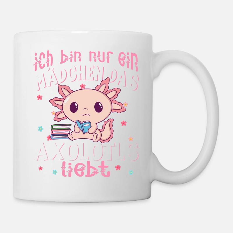 Axolotl - Tasse - Weiß