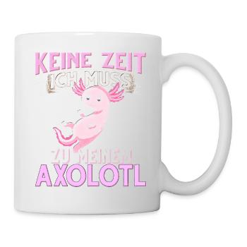 Axolotl - Tasse - Weiß - Rechts