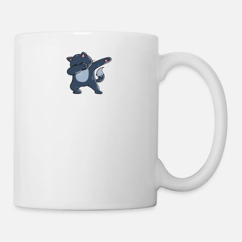 Dabbing Katze Lustige Katze - Tasse - Weiß